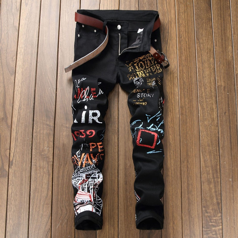 High Street Fashion Mens Night Club Hip Hop Jeans