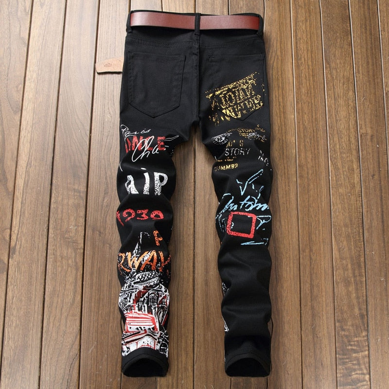 High Street Fashion Mens Night Club Hip Hop Jeans