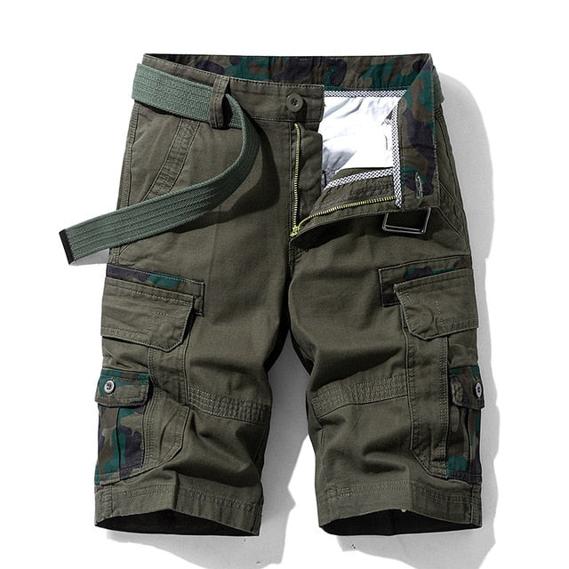 Cargo Shorts Outwear Fashion Twill Cotton Camouflage Shorts Men