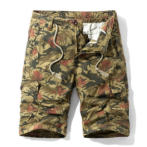 Cargo Shorts Outwear Fashion Twill Cotton Camouflage Shorts Men