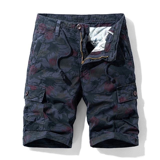 Cargo Shorts Outwear Fashion Twill Cotton Camouflage Shorts Men