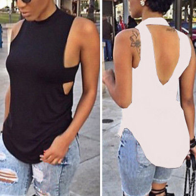 Fashion Women Summer Vest Top Sleeveless Casual Sexy T-Shirt