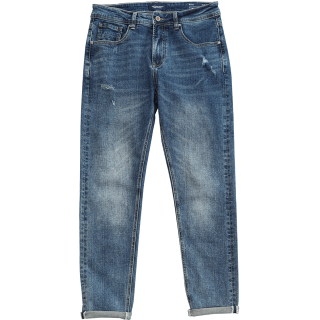 SIMWOOD Slim Fit Jeans Men fashion Casual Ripped Hole Denim