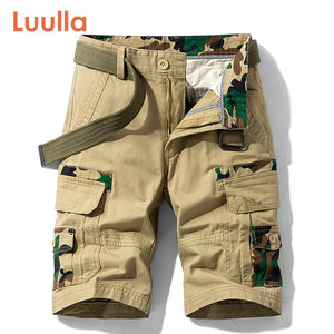 Cargo Shorts Outwear Fashion Twill Cotton Camouflage Shorts Men