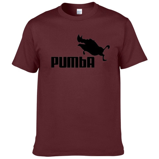 Pumba Men Casual Short Sleeves Cotton T Shirt