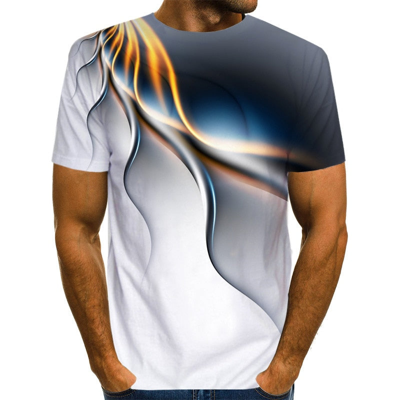 3D Funny Psychedelic Print T Shirt