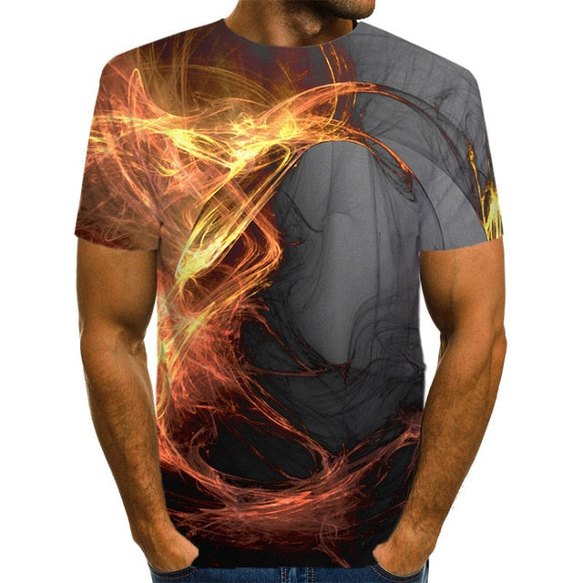 3D Funny Psychedelic Print T Shirt