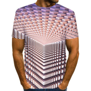 3D Funny Psychedelic Print T Shirt