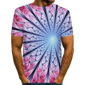 3D Funny Psychedelic Print T Shirt