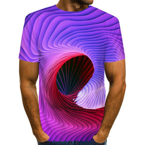 3D Funny Psychedelic Print T Shirt