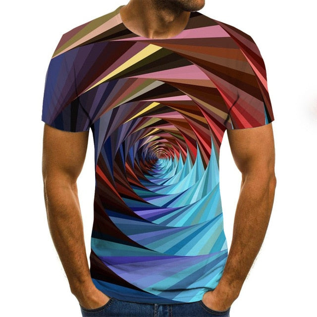 Three-dimensional 3D vortex T-Shirt