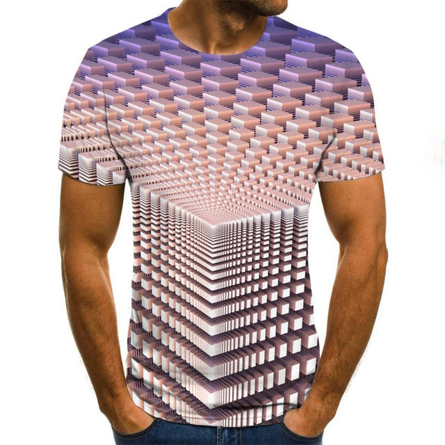 Three-dimensional 3D vortex T-Shirt