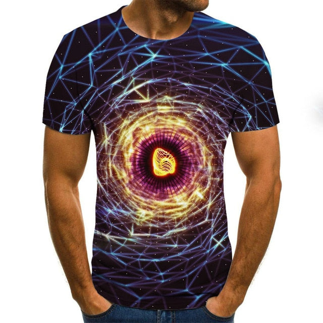 Three-dimensional 3D vortex T-Shirt