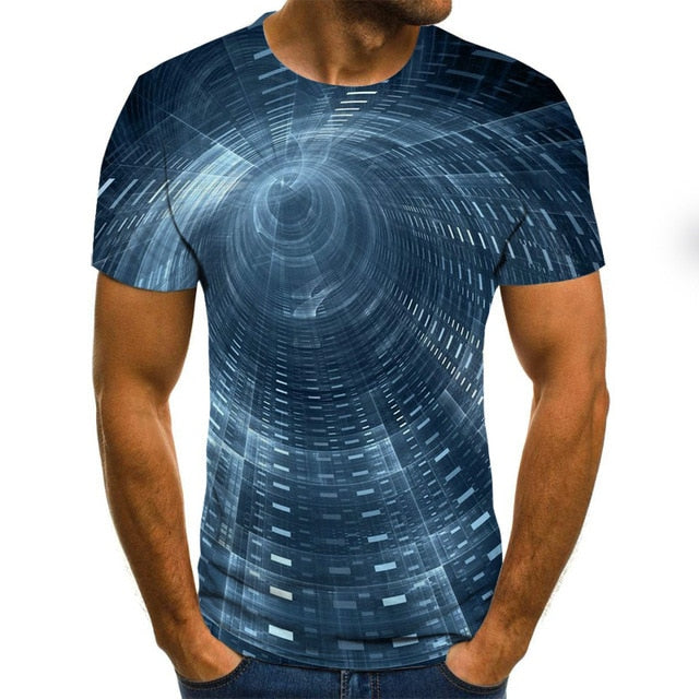 Three-dimensional 3D vortex T-Shirt