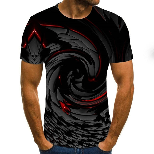 Three-dimensional 3D vortex T-Shirt