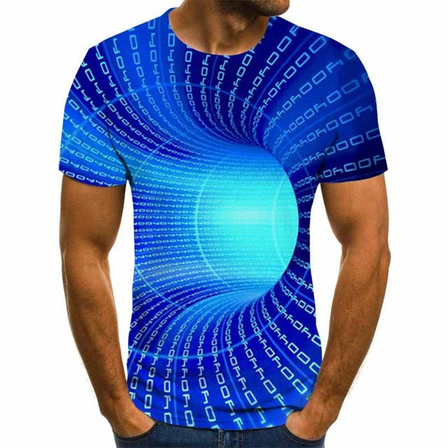 Three-dimensional 3D vortex T-Shirt