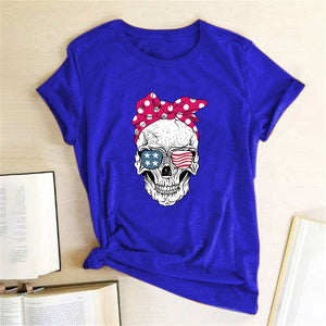 Hillbilly Funny Skull Punk T Shirt