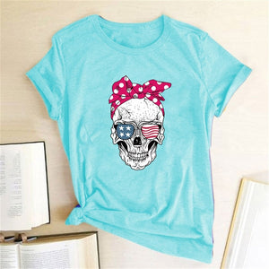 Hillbilly Funny Skull Punk T Shirt