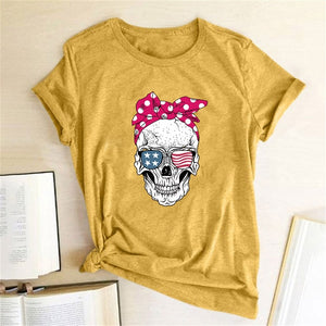 Hillbilly Funny Skull Punk T Shirt