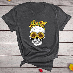 Hillbilly Funny Skull Punk T Shirt