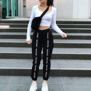 Sweatpants Trousers Hip Hop Loose Jogger Mujer Sporting Streetwear