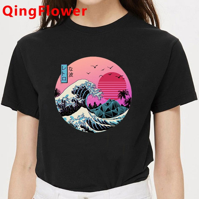 Vaporwave Aesthetic Funny Cartoon T Shirt