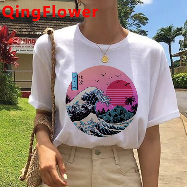 Vaporwave Aesthetic Funny Cartoon T Shirt