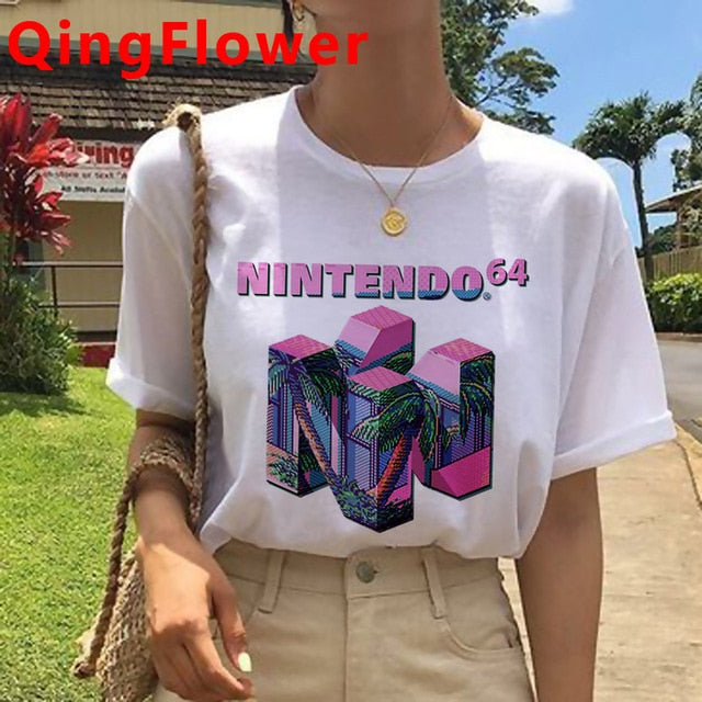 Vaporwave Aesthetic Funny Cartoon T Shirt