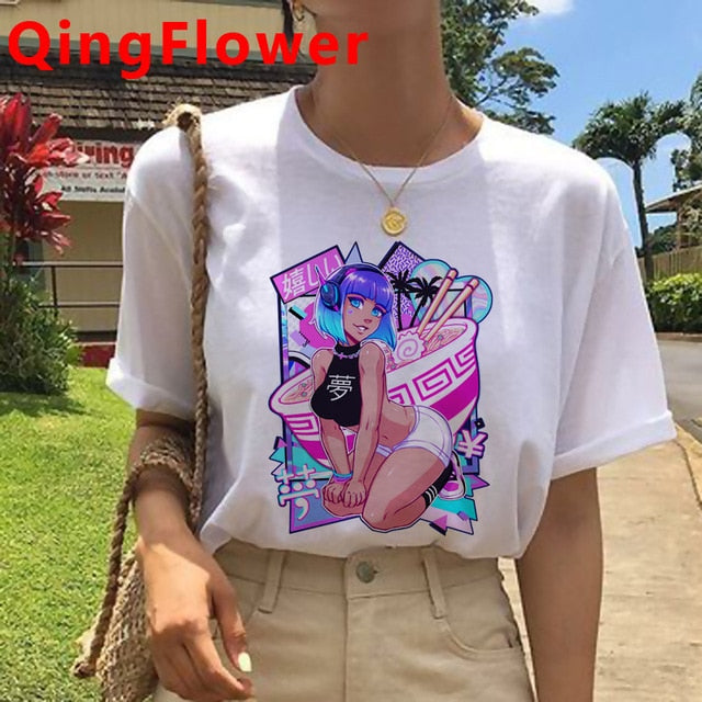 Vaporwave Aesthetic Funny Cartoon T Shirt