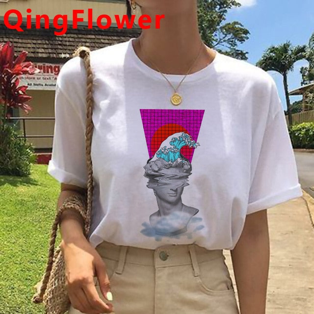 Vaporwave Aesthetic Funny Cartoon T Shirt