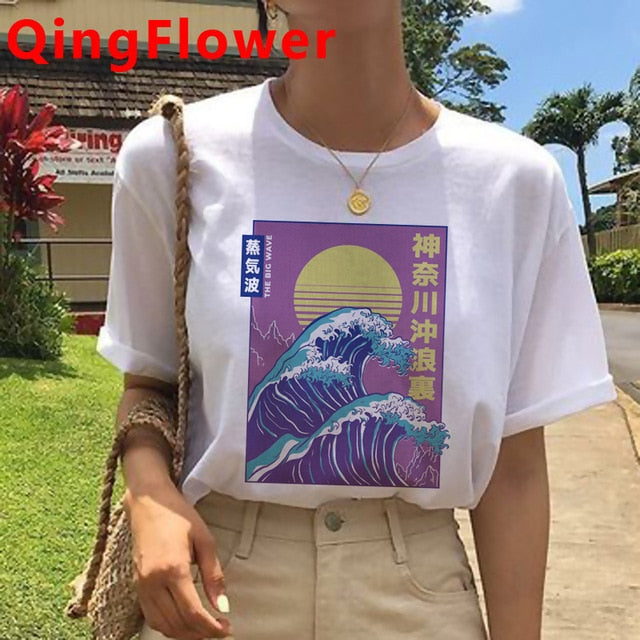 Vaporwave Aesthetic Funny Cartoon T Shirt