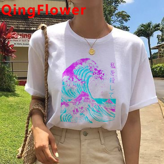 Vaporwave Aesthetic Funny Cartoon T Shirt