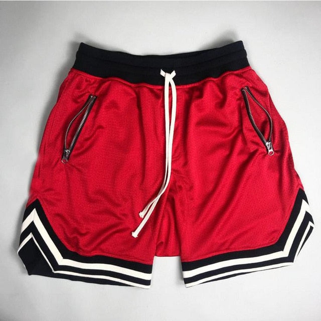 Men's Casual Shorts Hip Hop Streetwear Male Gyms Fitness Short