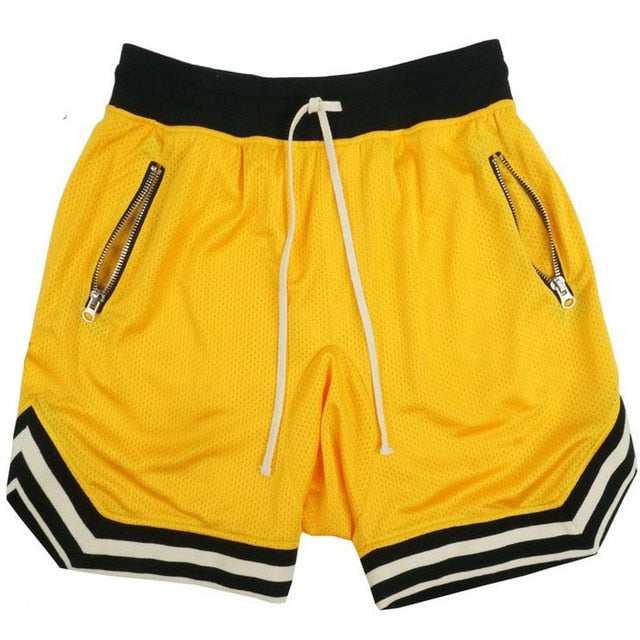 Men's Casual Shorts Hip Hop Streetwear Male Gyms Fitness Short