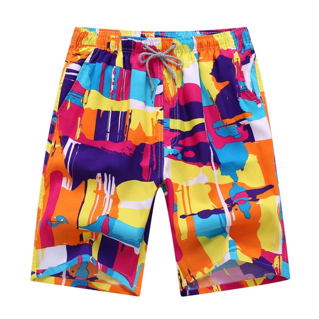 Summer New Casual Shorts Printed Beach