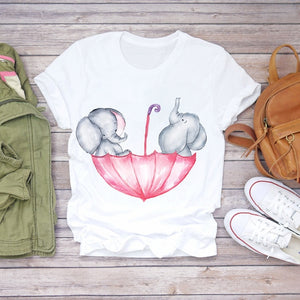 Summer Clothing Short Sleeve Cute Graphic Vogue Top T-Shirt