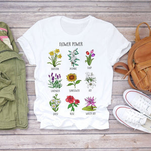 Summer Clothing Short Sleeve Cute Graphic Vogue Top T-Shirt