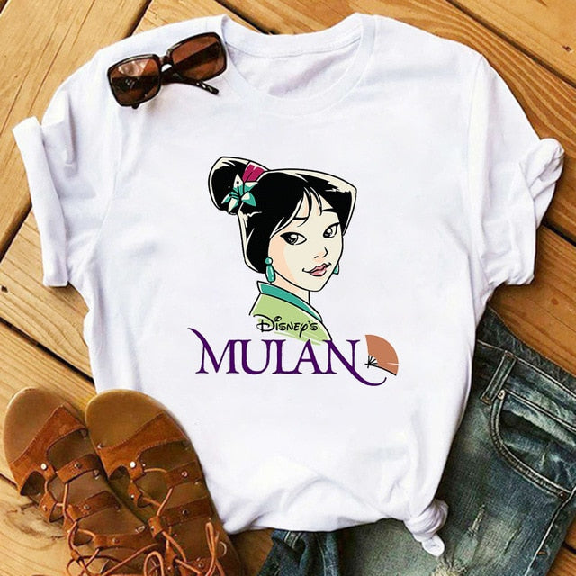 Kawaii Streetwear TShirt  Mulan Princess