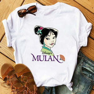 Kawaii Streetwear TShirt  Mulan Princess