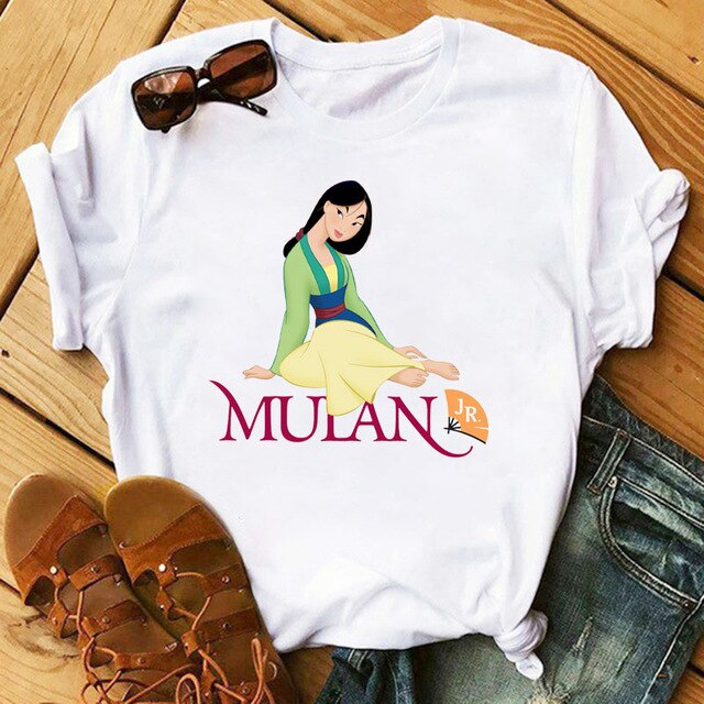 Kawaii Streetwear TShirt  Mulan Princess