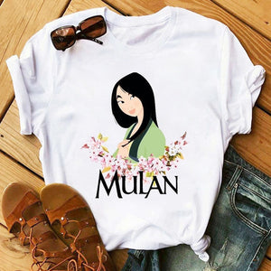 Kawaii Streetwear TShirt  Mulan Princess