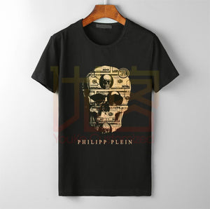 Retro Philip Logo Cotton T Shirt Graphic Shirt