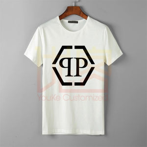 Retro Philip Logo Cotton T Shirt Graphic Shirt