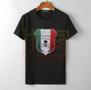 Retro Philip Logo Cotton T Shirt Graphic Shirt