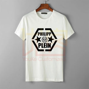 Retro Philip Logo Cotton T Shirt Graphic Shirt