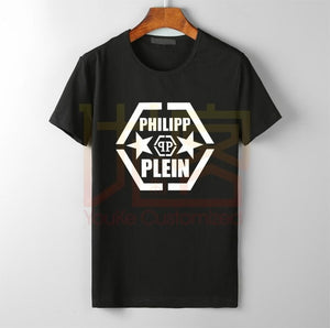 Retro Philip Logo Cotton T Shirt Graphic Shirt