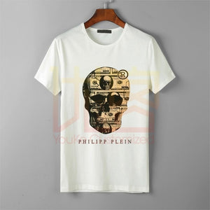 Retro Philip Logo Cotton T Shirt Graphic Shirt